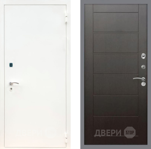 Дверь Рекс (REX) 1А Белая шагрень Сити Венге в Серпухове