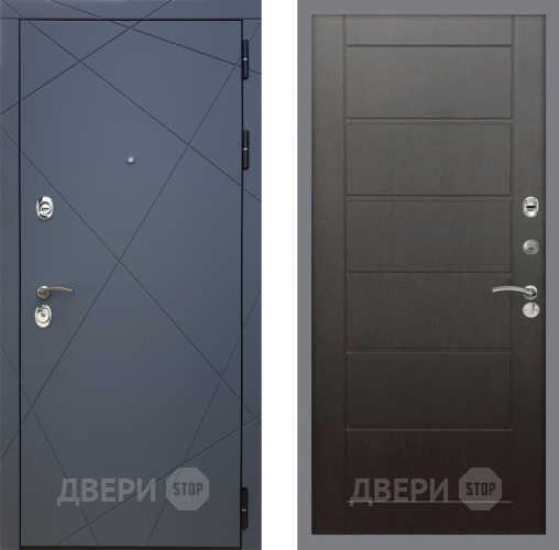 Входная металлическая Дверь Рекс (REX) 13 Силк Титан Сити Венге в Серпухове