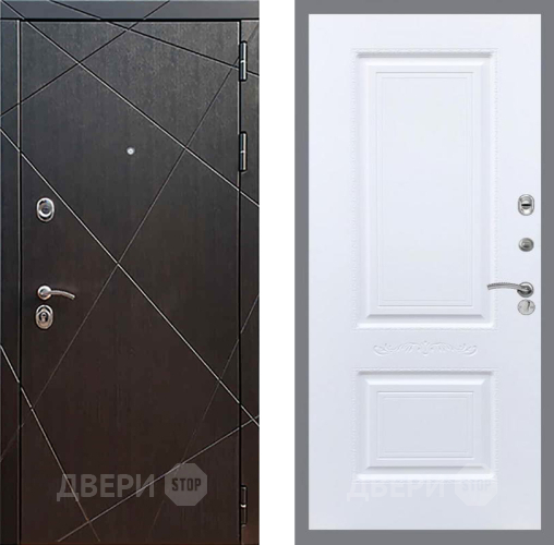 Входная металлическая Дверь Рекс (REX) 13 Венге Смальта Силк Сноу в Серпухове