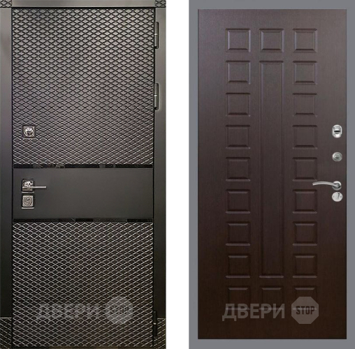 Входная металлическая Дверь Рекс (REX) 15 Черный Кварц FL-183 Венге в Серпухове