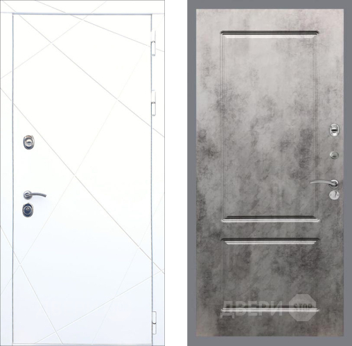 Дверь Рекс (REX) 13 Силк Сноу FL-117 Бетон темный в Серпухове