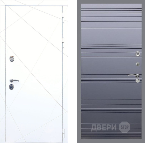 Дверь Рекс (REX) 13 Силк Сноу Line Силк титан в Серпухове