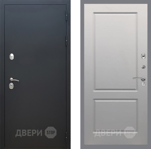 Дверь Рекс (REX) 5 Черный Муар FL-117 Грей софт в Серпухове