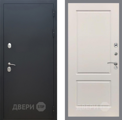 Входная металлическая Дверь Рекс (REX) 5 Черный Муар FL-117 Шампань в Серпухове