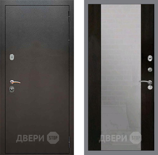 Дверь Рекс (REX) 5 Серебро Антик СБ-16 Зеркало Венге в Серпухове