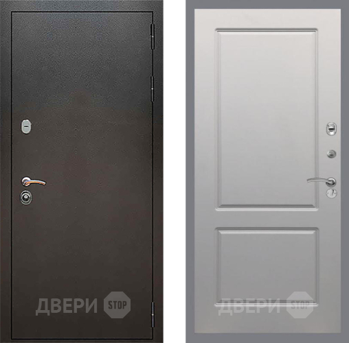 Дверь Рекс (REX) 5 Серебро Антик FL-117 Грей софт в Серпухове