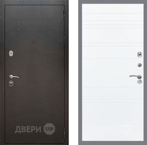 Дверь Рекс (REX) 5 Серебро Антик Line Силк Сноу в Серпухове
