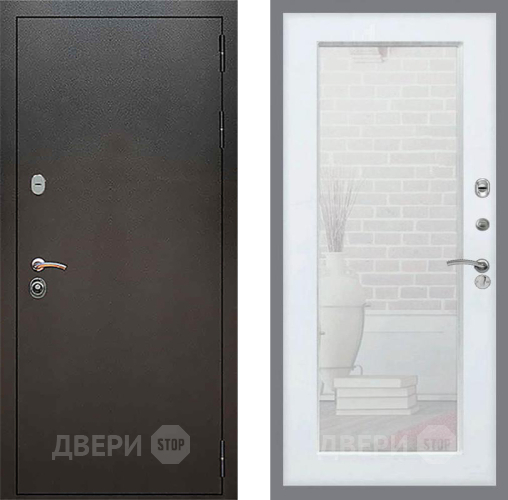 Дверь Рекс (REX) 5 Серебро Антик Зеркало Пастораль Силк Сноу в Серпухове
