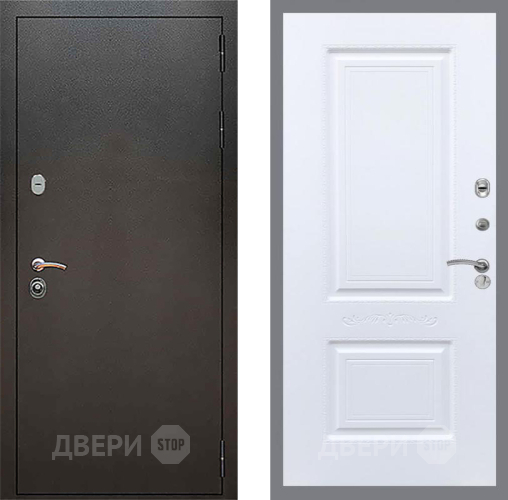 Дверь Рекс (REX) 5 Серебро Антик Смальта Силк Сноу в Серпухове