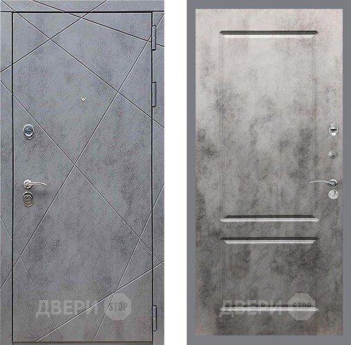 Дверь Рекс (REX) 13 Бетон Темный FL-117 Бетон темный в Серпухове