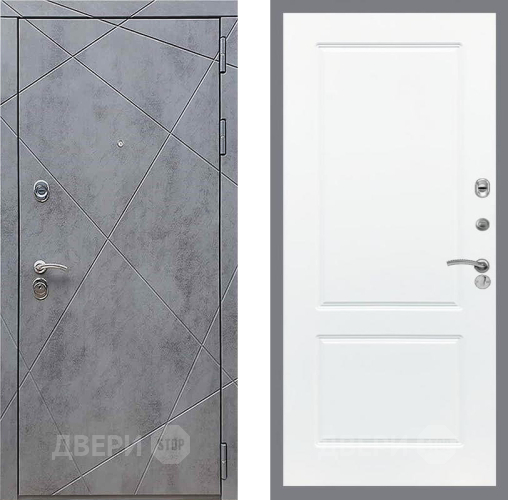 Дверь Рекс (REX) 13 Бетон Темный FL-117 Силк Сноу в Серпухове
