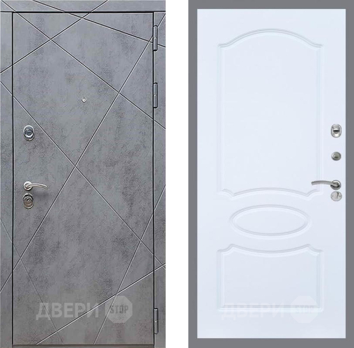 Дверь Рекс (REX) 13 Бетон Темный FL-128 Силк Сноу в Серпухове