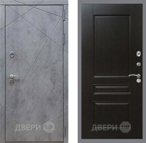 Дверь Рекс (REX) 13 Бетон Темный FL-243 Венге в Серпухове