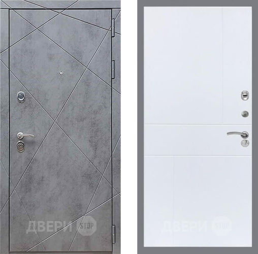 Дверь Рекс (REX) 13 Бетон Темный FL-290 Силк Сноу в Серпухове