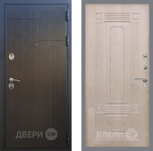 Входная металлическая Дверь Рекс (REX) Премиум-246 FL-2 Беленый дуб в Серпухове