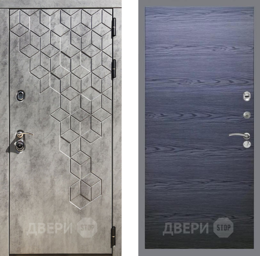 Дверь Рекс (REX) 23 GL Дуб тангенальный черный в Серпухове