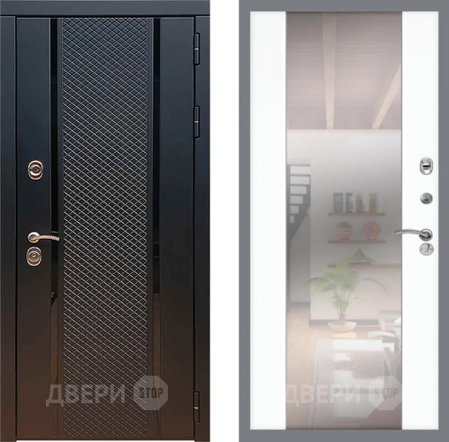 Дверь Рекс (REX) 25 СБ-16 Зеркало Силк Сноу в Серпухове