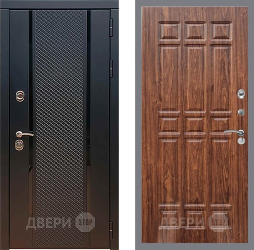 Входная металлическая Дверь Рекс (REX) 25 FL-33 орех тисненый в Серпухове