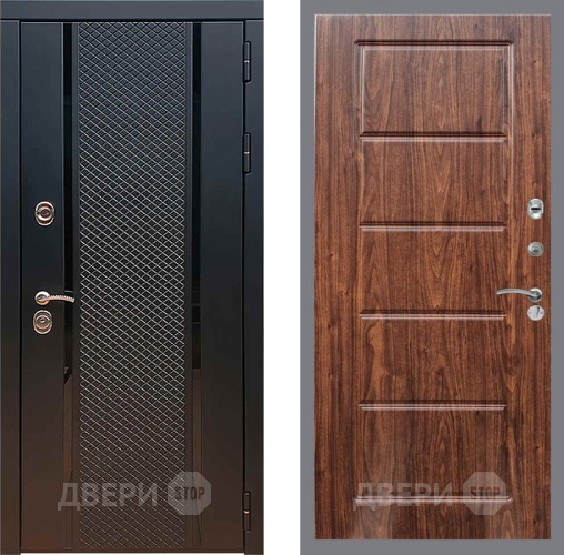 Входная металлическая Дверь Рекс (REX) 25 FL-39 орех тисненый в Серпухове