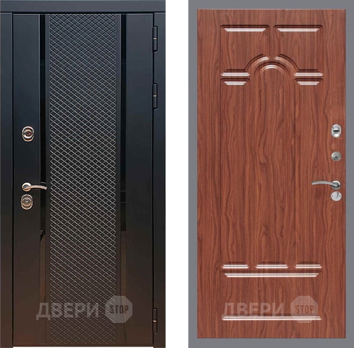 Дверь Рекс (REX) 25 FL-58 орех тисненый в Серпухове