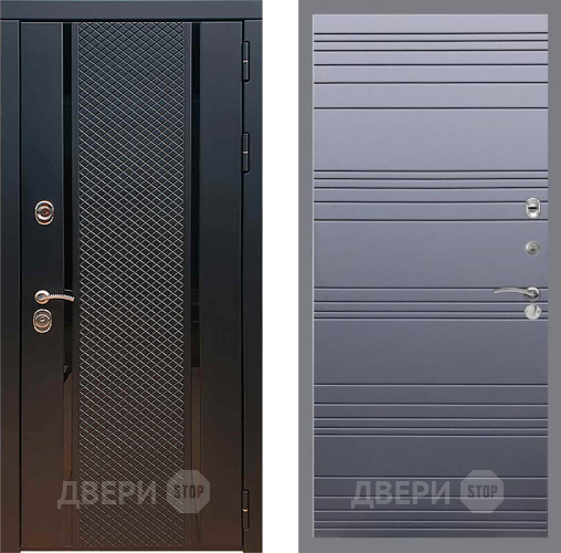 Входная металлическая Дверь Рекс (REX) 25 Line Силк титан в Серпухове