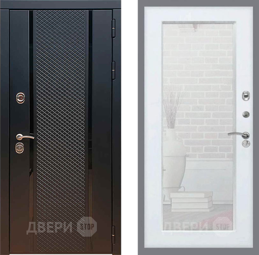 Дверь Рекс (REX) 25 Зеркало Пастораль Силк Сноу в Серпухове