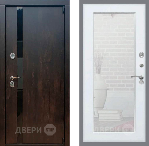 Дверь Рекс (REX) 26 Зеркало Пастораль Силк Сноу в Серпухове