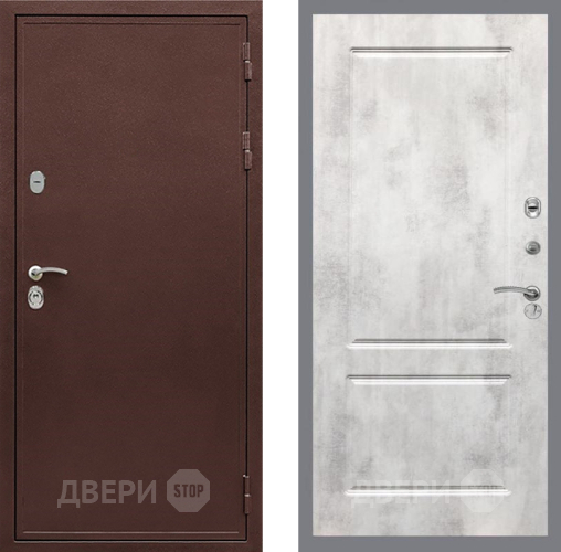 Входная металлическая Дверь Рекс (REX) 5 металл 3 мм FL-117 Бетон светлый в Серпухове