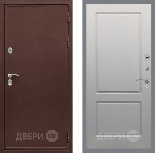Дверь Рекс (REX) 5 металл 3 мм FL-117 Грей софт в Серпухове