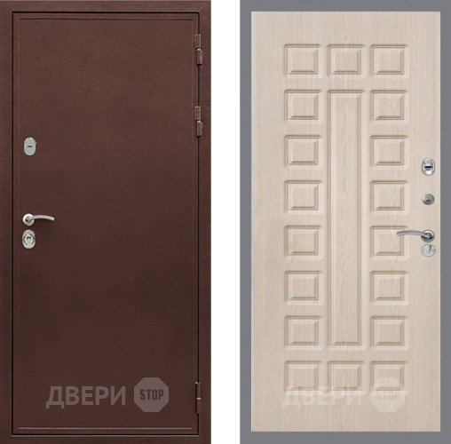 Входная металлическая Дверь Рекс (REX) 5 металл 3 мм FL-183 Беленый дуб в Серпухове