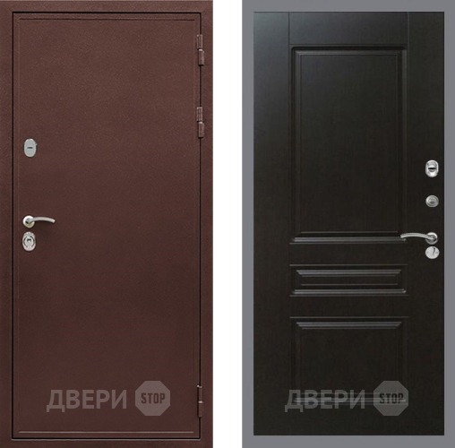 Входная металлическая Дверь Рекс (REX) 5 металл 3 мм FL-243 Венге в Серпухове