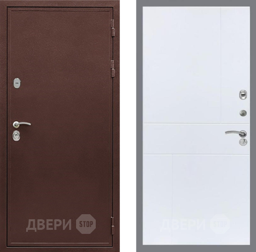 Дверь Рекс (REX) 5 металл 3 мм FL-290 Силк Сноу в Серпухове